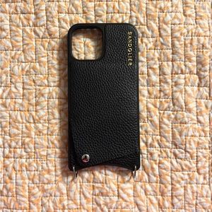 Lena Side Slot Bandolier - Black - iPhone 12 Pro